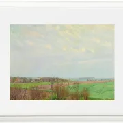 Laurits Andersen Ring – Blick auf den Roskilde Fjord, Vorfrühling 1903 | Giclée Kunstdruck gerahmt
