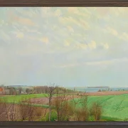 Laurits Andersen Ring – Blick auf den Roskilde Fjord, Vorfrühling 1903 | Giclée Kunstdruck gerahmt