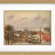 Laurits Andersen Ring – Blick von Roskilde auf den Fjord 1915 | Giclée Kunstdruck gerahmt