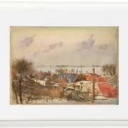 Laurits Andersen Ring – Blick von Roskilde auf den Fjord 1915 | Giclée Kunstdruck gerahmt