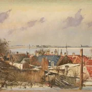 Laurits Andersen Ring | Blick von Roskilde auf den Fjord -1915 | Gerahmter Kunstdruck | Realismus