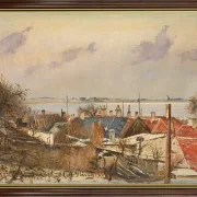 Laurits Andersen Ring | Blick von Roskilde auf den Fjord -1915 | Gerahmter Kunstdruck | Realismus