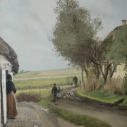Laurits Andersen Ring | Far kommer hjem - 1896 | Indrammet kunsttryk | Realisme