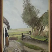 Laurits Andersen Ring | Far kommer hjem - 1896 | Indrammet kunsttryk | Realisme