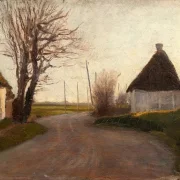 Laurits Andersen Ring | Landskab – 1902 | Indrammet kunsttryk | Realisme