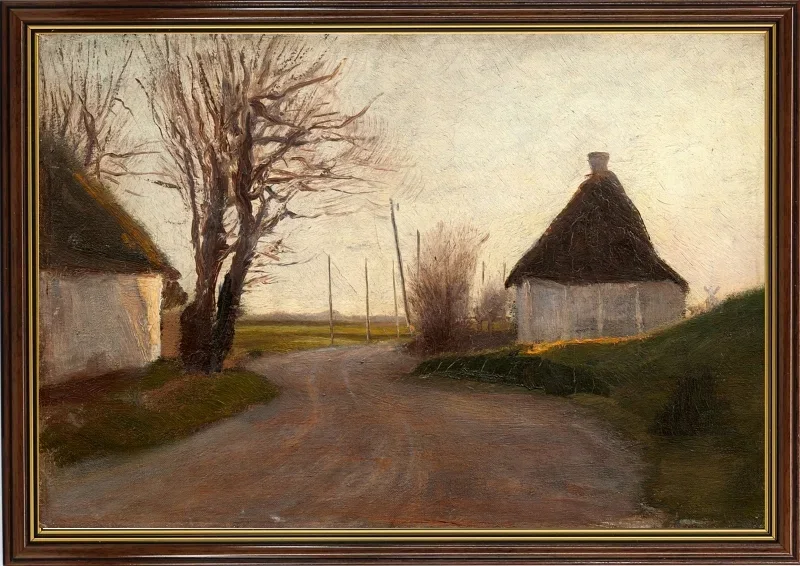 Laurits Andersen Ring | Landskab – 1902 | Indrammet kunsttryk | Realisme