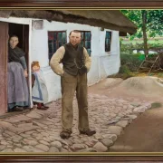 Laurits Andersen Ring | Kleinbauern – 1897 | Gerahmter Kunstdruck | Realismus