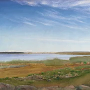 Laurits Andersen Ring – Der Fjord bei Karrebæksminde, Seeland 1910 | Giclée Kunstdruck gerahmt