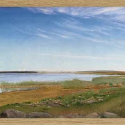 Laurits Andersen Ring – Der Fjord bei Karrebæksminde, Seeland 1910 | Giclée Kunstdruck gerahmt