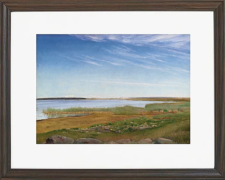 Laurits Andersen Ring – Der Fjord bei Karrebæksminde, Seeland 1910 | Giclée Kunstdruck gerahmt