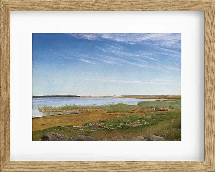 Laurits Andersen Ring – Der Fjord bei Karrebæksminde, Seeland 1910 | Giclée Kunstdruck gerahmt