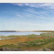 Laurits Andersen Ring – Der Fjord bei Karrebæksminde, Seeland 1910 | Giclée Kunstdruck gerahmt