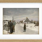 Laurits Andersen Ring – Der Maler im Dorf 1897 | Giclée Kunstdruck gerahmt