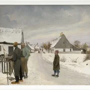 Laurits Andersen Ring – Der Maler im Dorf 1897 | Giclée Kunstdruck gerahmt