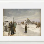 Laurits Andersen Ring – Der Maler im Dorf 1897 | Giclée Kunstdruck gerahmt