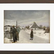 Laurits Andersen Ring – Der Maler im Dorf 1897 | Giclée Kunstdruck gerahmt