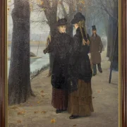 Laurits Andersen Ring | Fra Dosseringen i København - 1884 | Indrammet kunsttryk | Realisme