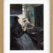 Laurits Andersen Ring – Der kranke Mann 1902 | Giclée Kunstdruck gerahmt