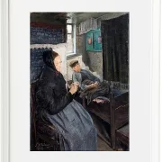 Laurits Andersen Ring – Der kranke Mann 1902 | Giclée Kunstdruck gerahmt