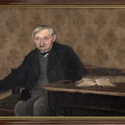 Laurits Andersen Ring | Den gamle mand. Baldersbrønde - 1904 | Indrammet kunsttryk | Realisme