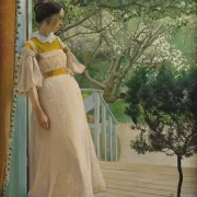 Laurits Andersen Ring – Die Frau des Künstlers 1897 | Giclée Kunstdruck gerahmt