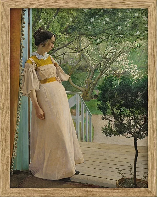 Laurits Andersen Ring – Die Frau des Künstlers 1897 | Giclée Kunstdruck gerahmt