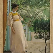 Laurits Andersen Ring – Die Frau des Künstlers 1897 | Giclée Kunstdruck gerahmt
