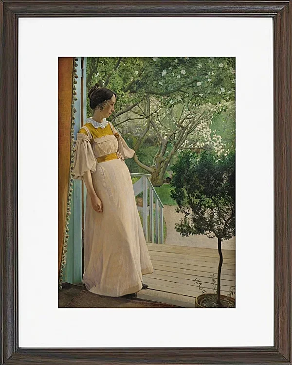 Laurits Andersen Ring – Die Frau des Künstlers 1897 | Giclée Kunstdruck gerahmt