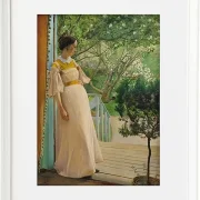 Laurits Andersen Ring – Die Frau des Künstlers 1897 | Giclée Kunstdruck gerahmt