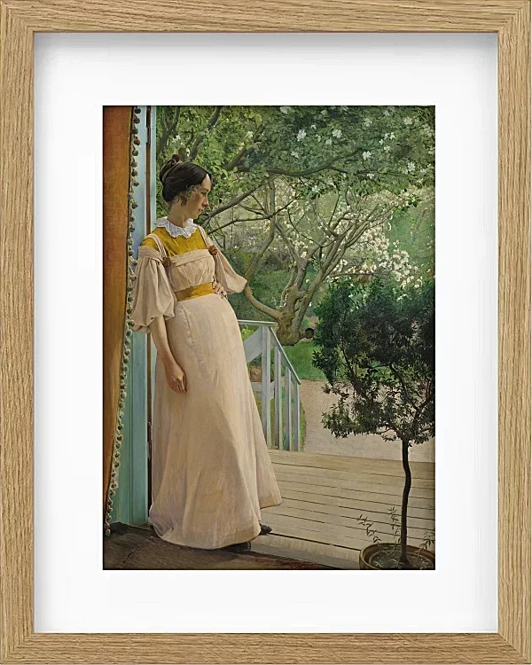 Laurits Andersen Ring – Die Frau des Künstlers 1897 | Giclée Kunstdruck gerahmt