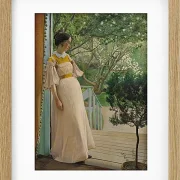 Laurits Andersen Ring – Die Frau des Künstlers 1897 | Giclée Kunstdruck gerahmt
