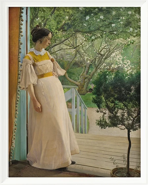 Laurits Andersen Ring – Die Frau des Künstlers 1897 | Giclée Kunstdruck gerahmt