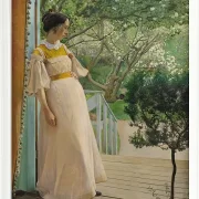 Laurits Andersen Ring – Die Frau des Künstlers 1897 | Giclée Kunstdruck gerahmt