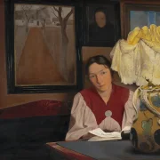 Laurits Andersen Ring – Die Frau des Künstlers Sigrid, Karrebæksminde 1898 | Giclée Kunstdruck gerahmt