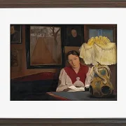 Laurits Andersen Ring – Die Frau des Künstlers Sigrid, Karrebæksminde 1898 | Giclée Kunstdruck gerahmt