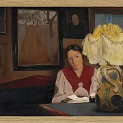 Laurits Andersen Ring – Die Frau des Künstlers Sigrid, Karrebæksminde 1898 | Giclée Kunstdruck gerahmt