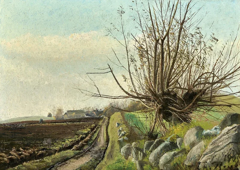 Laurits Andersen Ring | Herbstlandschaft - 1905 | Gerahmter Kunstdruck | Realismus