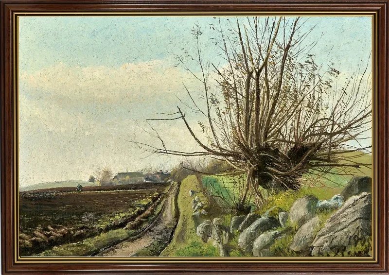Laurits Andersen Ring | Herbstlandschaft - 1905 | Gerahmter Kunstdruck | Realismus
