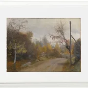 Laurits Andersen Ring – Die Straße bei Mogenstrup Zeeland, Herbst 1888 | Giclée Kunstdruck gerahmt