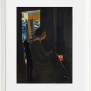 Laurits Andersen Ring – Dämmerung. Die Frau des Künstlers 1898 | Giclée Kunstdruck gerahmt