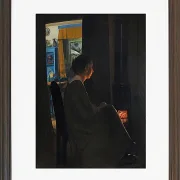 Laurits Andersen Ring – Dämmerung. Die Frau des Künstlers 1898 | Giclée Kunstdruck gerahmt