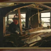 Laurits Andersen Ring | Interiør fra Hanehoved Huse – 1900 | Indrammet kunsttryk | Realisme