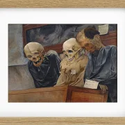 Laurits Andersen Ring – Drei Schädel aus dem Convento dei Cappucini in Palermo 1894 | Giclée Kunstdruck gerahmt
