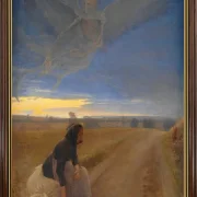 Laurits Andersen Ring | Abend - 1887 | Gerahmter Kunstdruck | Realismus