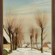 Laurits Andersen Ring | En klar vinterdag - 1912 | Indrammet kunsttryk | Realisme