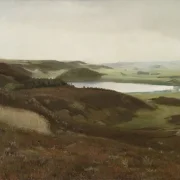 Laurits Andersen Ring | Et landskab ved Bryrup, Jylland - 1888 | Indrammet kunsttryk | Realisme