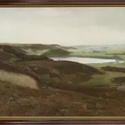 Laurits Andersen Ring | Et landskab ved Bryrup, Jylland - 1888 | Indrammet kunsttryk | Realisme
