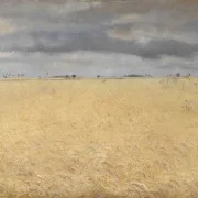 Laurits Andersen Ring – Ein Roggenfeld in der Nähe von Ring Village 1887 | Giclée Kunstdruck gerahmt