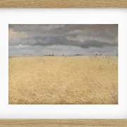 Laurits Andersen Ring – Ein Roggenfeld in der Nähe von Ring Village 1887 | Giclée Kunstdruck gerahmt