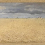 Laurits Andersen Ring – Ein Roggenfeld in der Nähe von Ring Village 1887 | Giclée Kunstdruck gerahmt